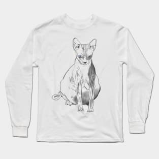 Angry Cat Long Sleeve T-Shirt